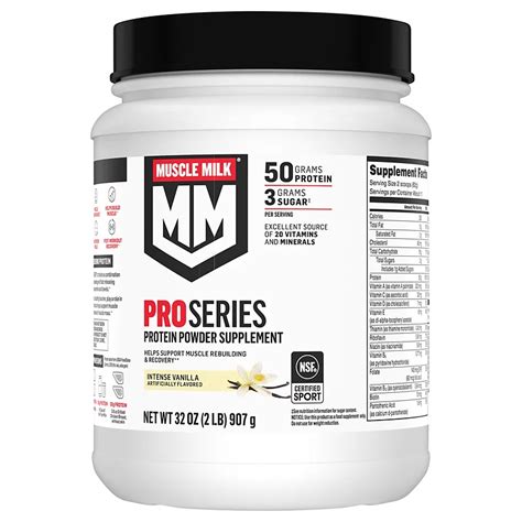 Muscle Milk Pro Series 50 Intense Vanilla Protein Powder Shop Diet And Fitness At H E B