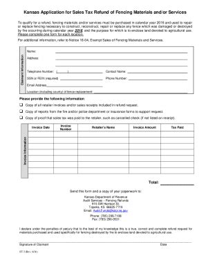 Fillable Online Ksrevenue Govtaxnoticesnotice Exempt Sales Of