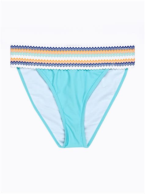 BIKINI HOSE MIT GESTREIFTEM DETAIL GATE