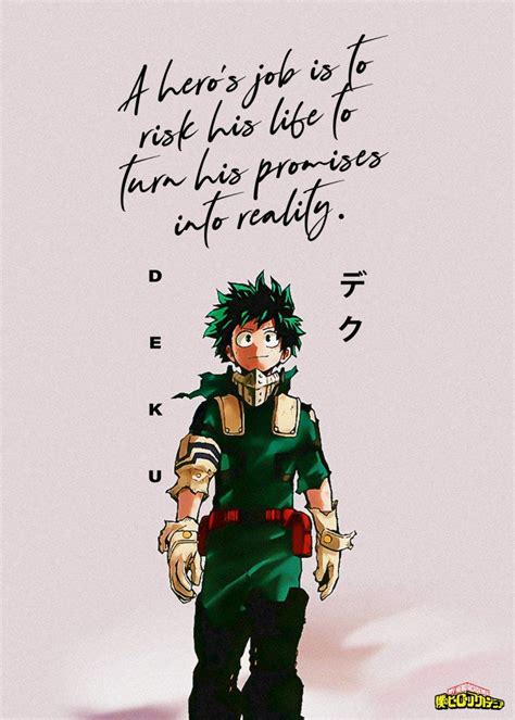 Anime Hero Academia Deku Poster By Team Awesome Displate In 2021