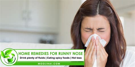 Natural And Home Remedies For Runny Nose - Moolihai.com