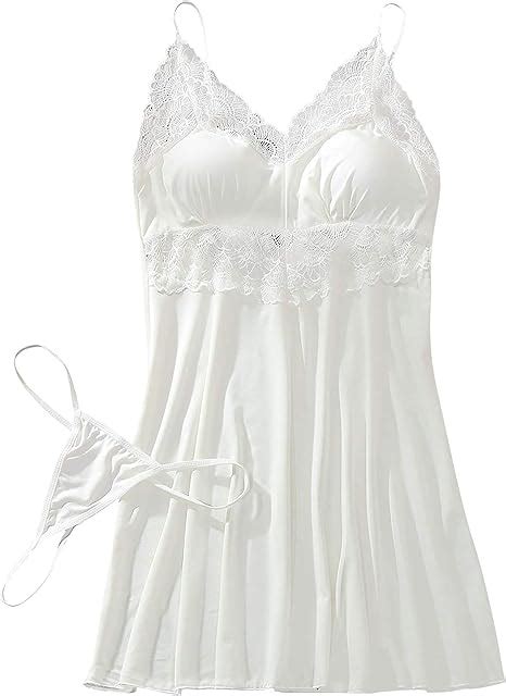 Lulupi Women S Sexy Satin Lingerie Negligee Babydoll Nightdress Lace