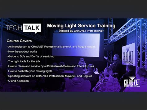 Chauvet Professional Moving Light Service Training Enlightened