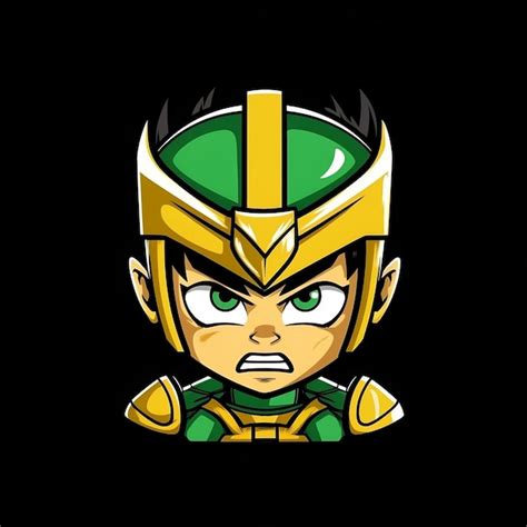 Premium AI Image | A cartoon character of a green and yellow loki