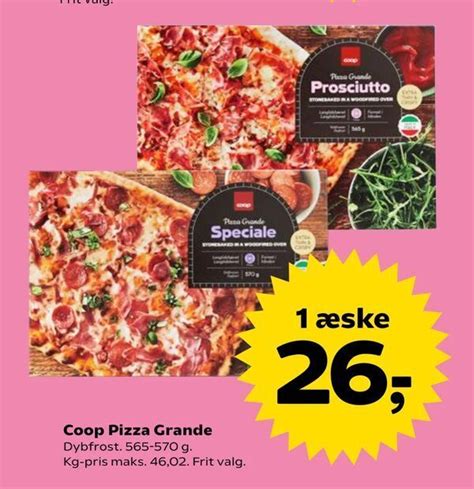 Coop Pizza Grande Tilbud Hos Dagli Brugsen