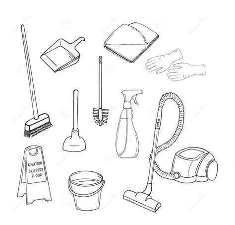 Cleaning | Cleaning drawing, Cleaning, Cleaning tools