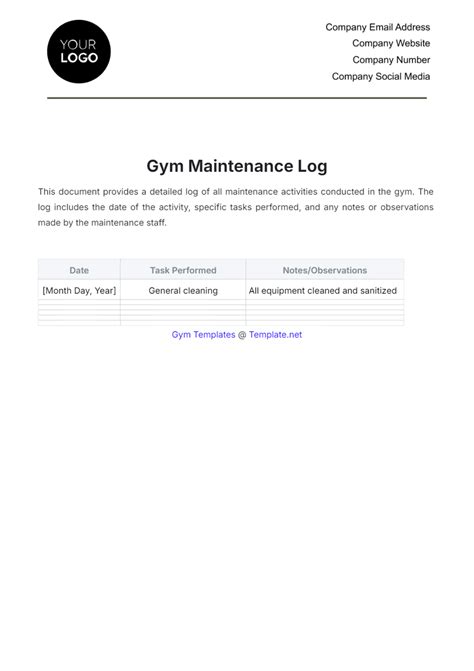 Page 2 FREE Gym Templates & Examples - Download in Word, Google Docs