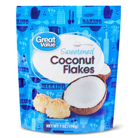 Great Value Sweetened Coconut Flakes, 7 oz - Walmart.com