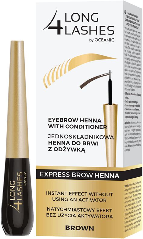 Long Lashes Henna Do Brwi Z Od Ywk Brown Ml Drogeria Rossmann Pl