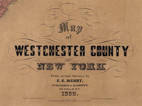 Map Of Westchester County Ny