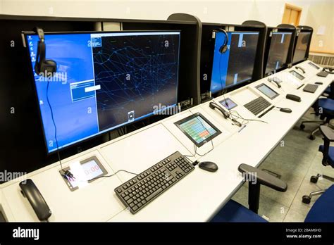 Air traffic control simulator station Stock Photo - Alamy