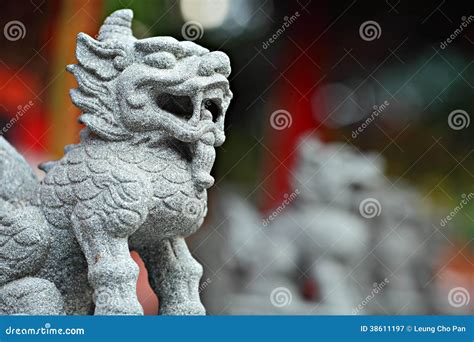 Lion Statue Stone Stock Image Image Of Lion Ornament 38611197