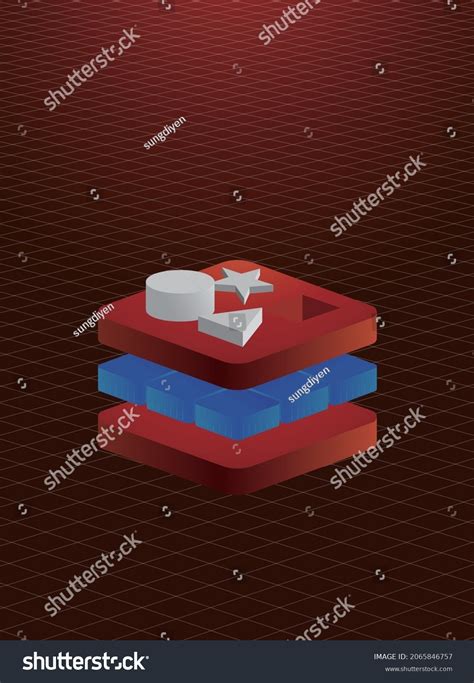 3d Redis Logo Chips Inside Red Stock Vector (Royalty Free) 2065846757 ...