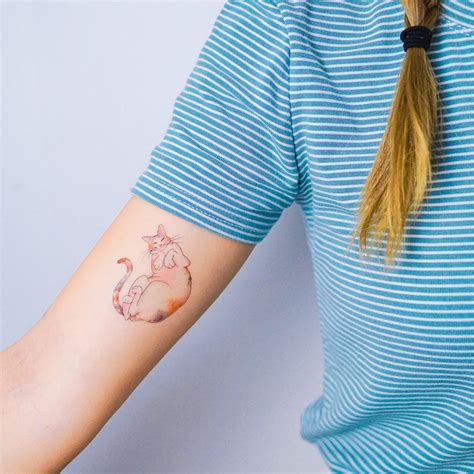 Sleepy Calico Cat Tattoo in 2022 | Temporary tattoo stickers, Tattoo stickers, Realistic ...