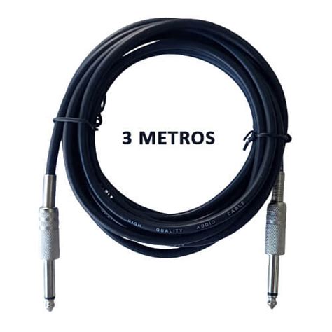 Cable Plug Mono Mts Bajo Guitarra Fichas Met Licas