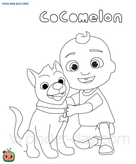 Cocomelon Coloring pages - 50 Coloring pages | WONDER DAY — Coloring ...