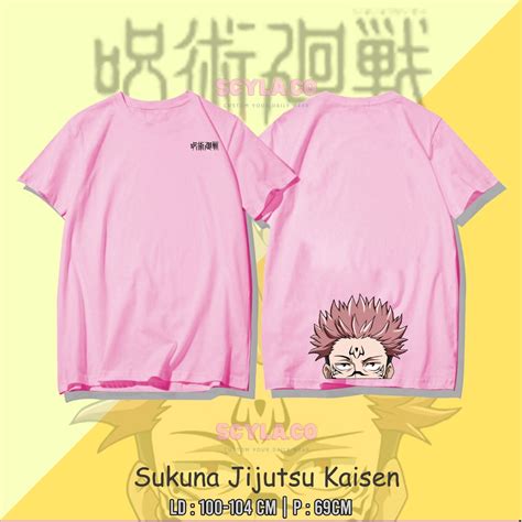 Jual T Shirt Anime Sukuna Jijutsu Kaisen Oversize Kaos Anime Sukuna Jijutsu Kaisen Jumbo