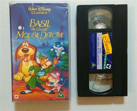 Basil The Great Mouse Detective Video Walt Disney Classics Vhs Pal