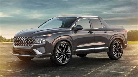 Hyundai Santa Cruz Pickup Imagined With Santa Fe Suv Design Cues