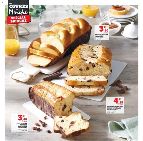 Promo Cake Brioch Tranch Pur Beurr Aux Fruits Brioche Tress E