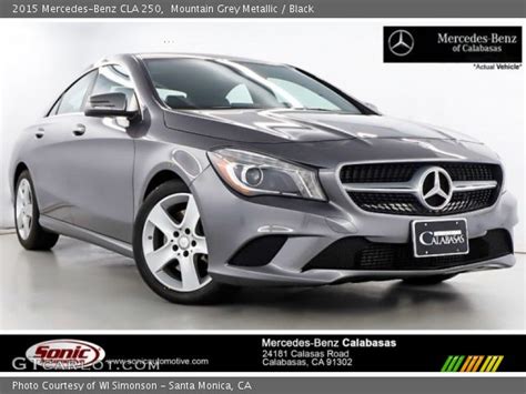 Mountain Grey Metallic 2015 Mercedes Benz Cla 250 Black Interior