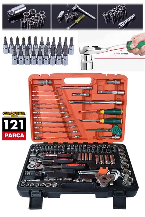 CRAFTERTOOLS CRAFTER tools Alman Profesyonel 121 Parça Lokma Takımı