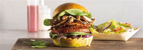 VEGAN BURGER ΜΕ ΜΑΝΙΤΑΡΙΑ ROSTI ΠΑΤΑΤΑΣ Garden Gourmet