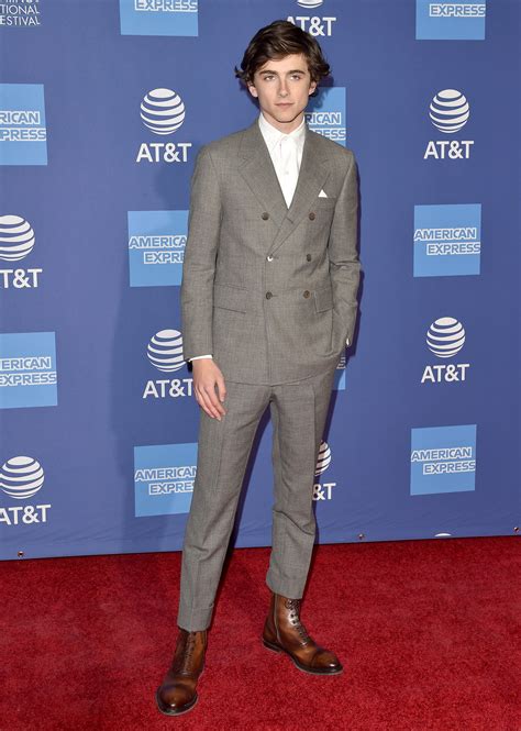 Timothée Chalamet Praises LeBron James in a Thom Browne Suit at the ...