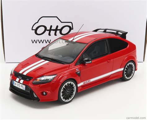 Otto Mobile Ot1007 Escala 118 Ford England Focus Rs Mkii 2010 24h Le Mans Tribute Red White