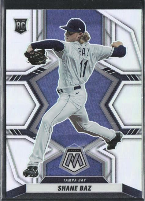 Panini Mosaic Shane Baz Silver Prizm Rookie Tampa Bay Rays Rc