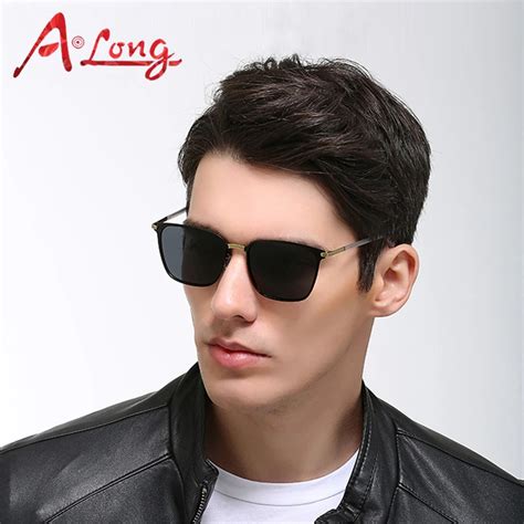 Buy A Long Vintage Polarized Sunglasses Men Luxury Brand Wrap Fashion Mens Sun