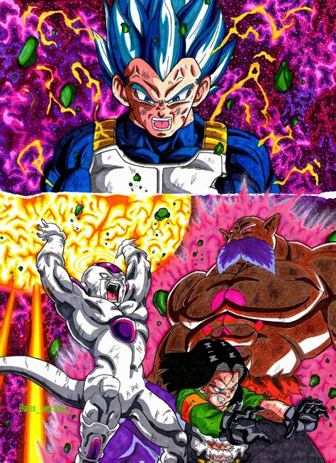 Dragon Ball Super Vegeta SSJ Blue Evolution Freezer Y A 17 Vs