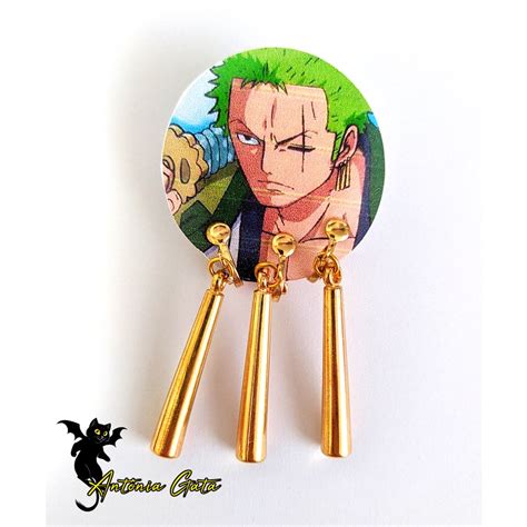 Brinco De Press O Zoro Tr S Espadas Anime E Manga One Piece Cosplay