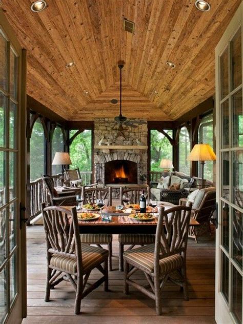 17 Best images about Screened porch with fireplace on Pinterest | Fireplaces, Pictures and ...