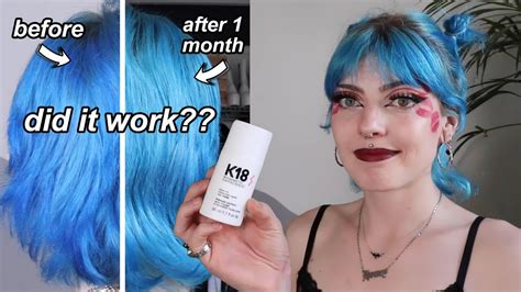 I Used The K18 Hairmask On My Very Damaged Hair For 1 Month Did It Work Youtube