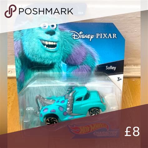 Disney Pixar Sully Character Hot Wheels Car Hot Wheels Cars Disney Pixar Hot Wheels