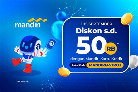 Pakai Mandiri Kartu Kredit Untuk Belanja Hemat Di ASTRO Anniversary