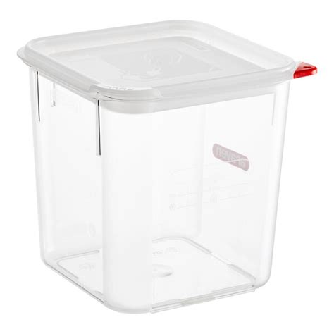 Araven Qt Clear Square Polycarbonate Food Storage Container With