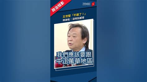 挺林昶佐尋求「綠色整合」！ 王世堅：不出戰中正萬華｜王世堅 黃珊珊 林昶佐 Shorts 鏡新聞 Youtube