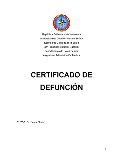 Certificado De Defuncion Ev-14 9