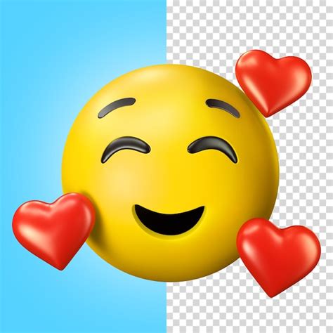 Emoji Enamorado Ilustraci N D Archivo Psd Premium