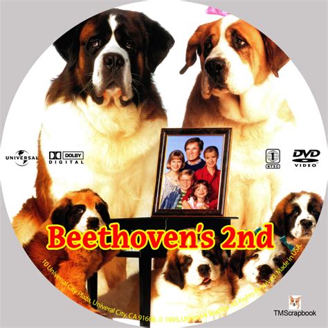 Beethovens 2nd Dvd Label 1993 R1 Custom