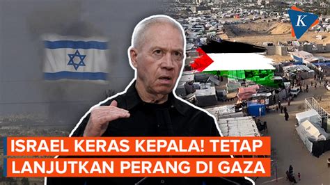 Video Menhan Israel Beri Sinyal Perang Di Gaza Lanjut Terus Sampai