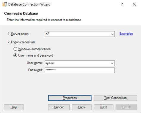 Connecting To Oracle Database