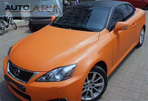 Orange Carbon Fiber Vinyl Wrap 0652 TintingChicago