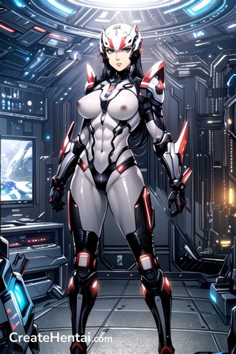 Comic Muscular Robot Armor AI Porn