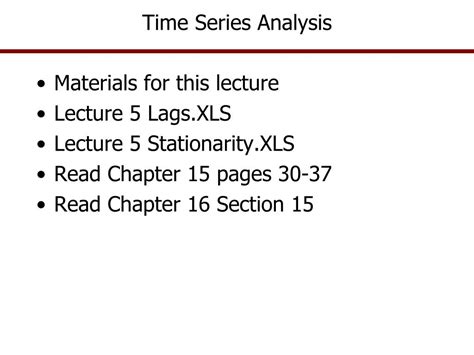 Ppt Time Series Analysis Powerpoint Presentation Free Download Id