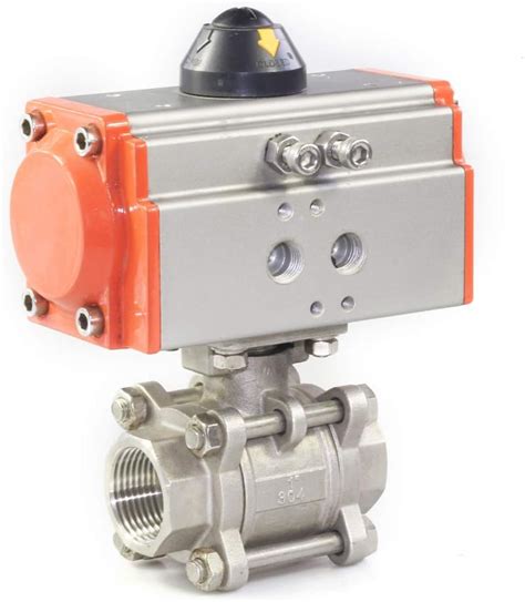 Buy Pneumatic Actuated Ball Valve Npt Piece Pneumatic Ball Valve