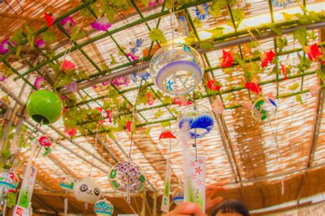 Summer Of Wind Chimes Japanese Culture Stock Image Image Of Luck