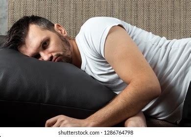 Fat Man Sleeping On Couch Over Royalty Free Licensable Stock